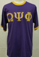 Omega Ringer T Shirt Purple